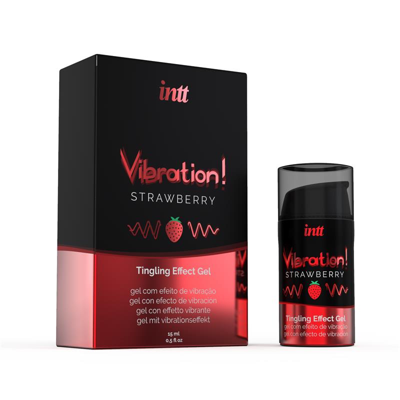 Vibrador Líquido Efecto Calor – Aroma Fresa 15 ml