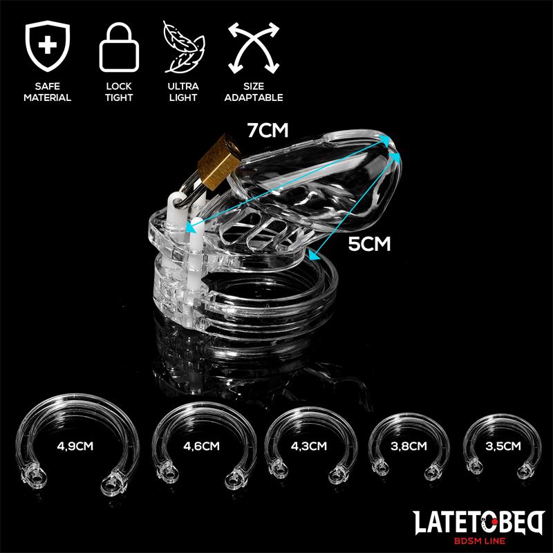 Jaula de Pene de Castidad Short Transparente