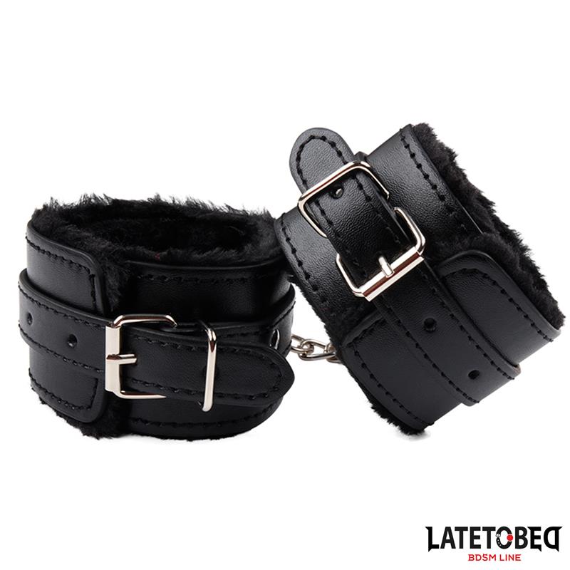 Esposas para Tobillos con Pelo Negro