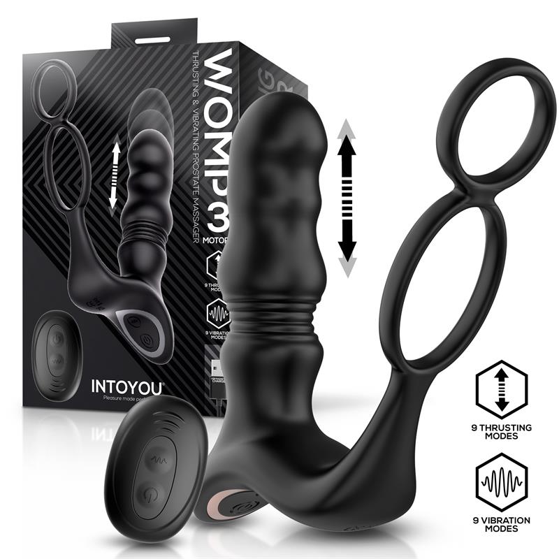 Womp Masajeador Prostatico con Vibracion Thrusting y Control Remoto