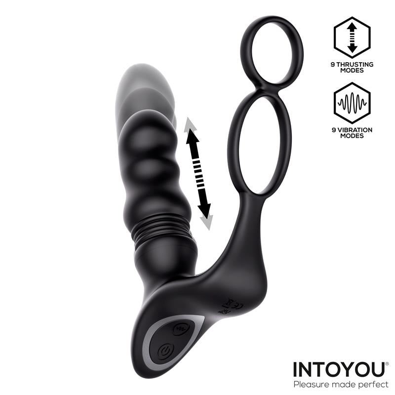 Womp Masajeador Prostatico con Vibracion Thrusting y Control Remoto