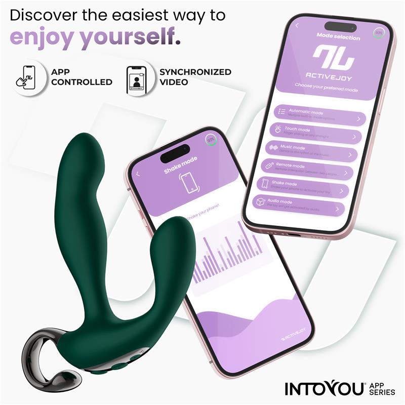 Greeny Masajeador Prostatico con Finger Wiggling y App